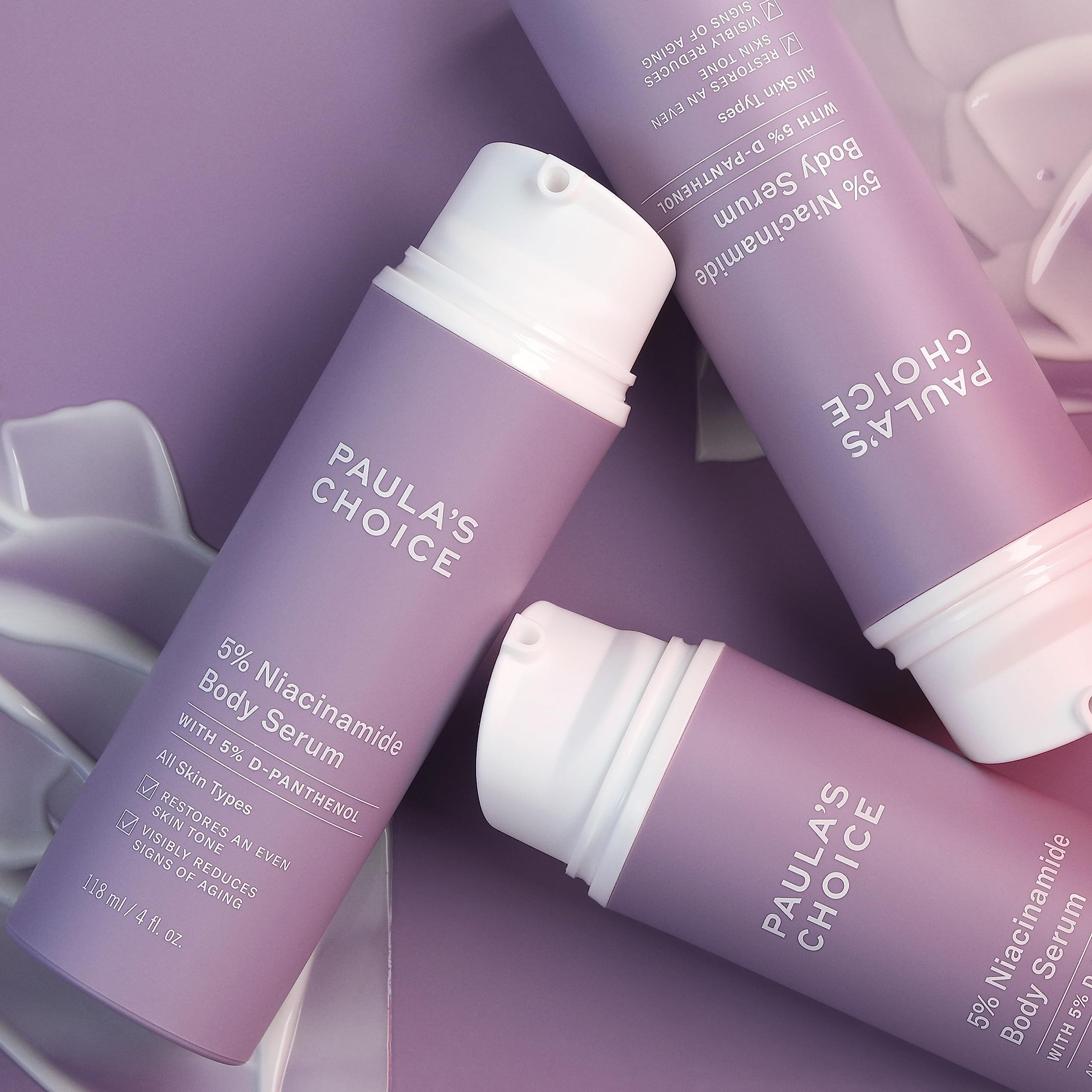 Arm application shows smooth spread and quick absorption by Paula's Choice product.