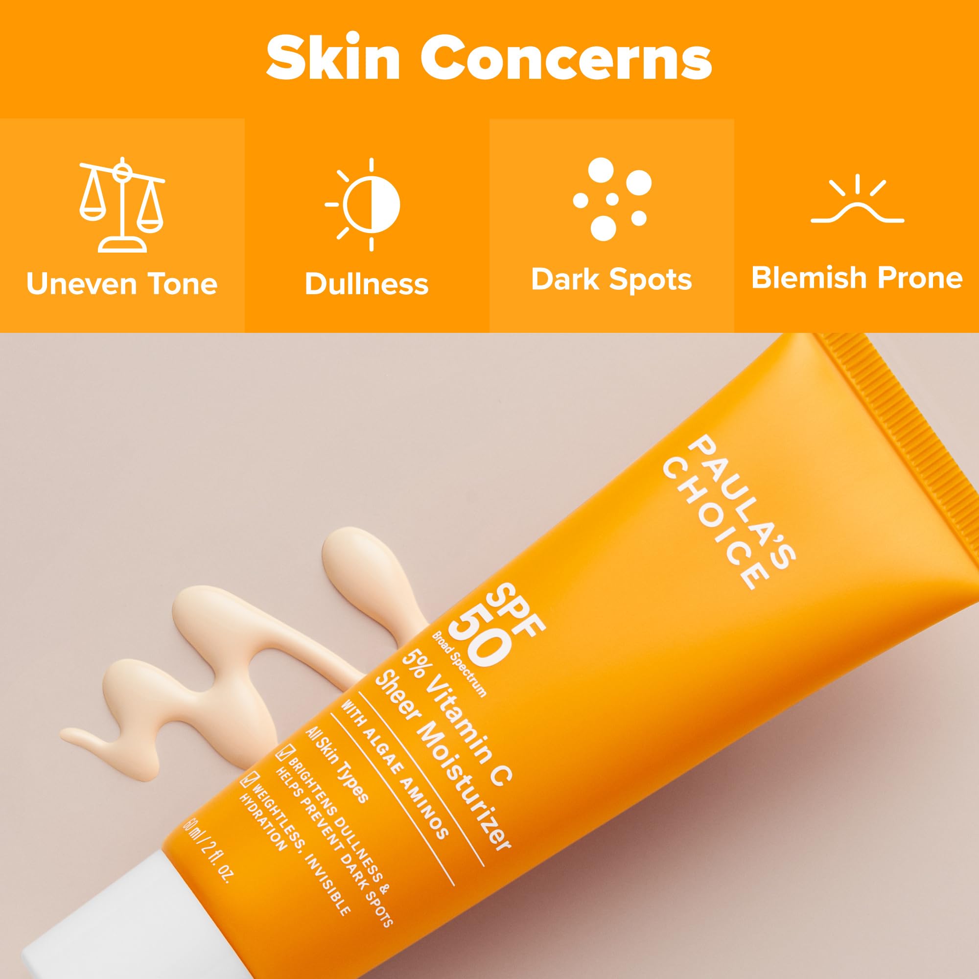 Paula's Choice sunscreen supports skin barrier with amino acids for hydration.