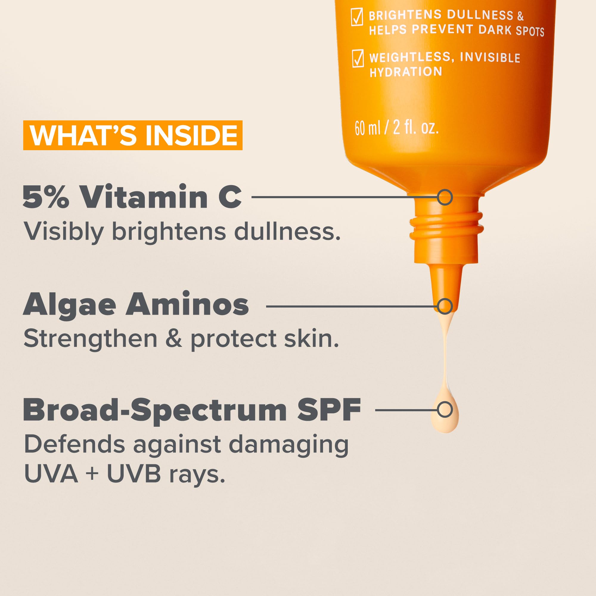 Paula's Choice sunscreen with 5% vitamin C used under makeup for a clean base.