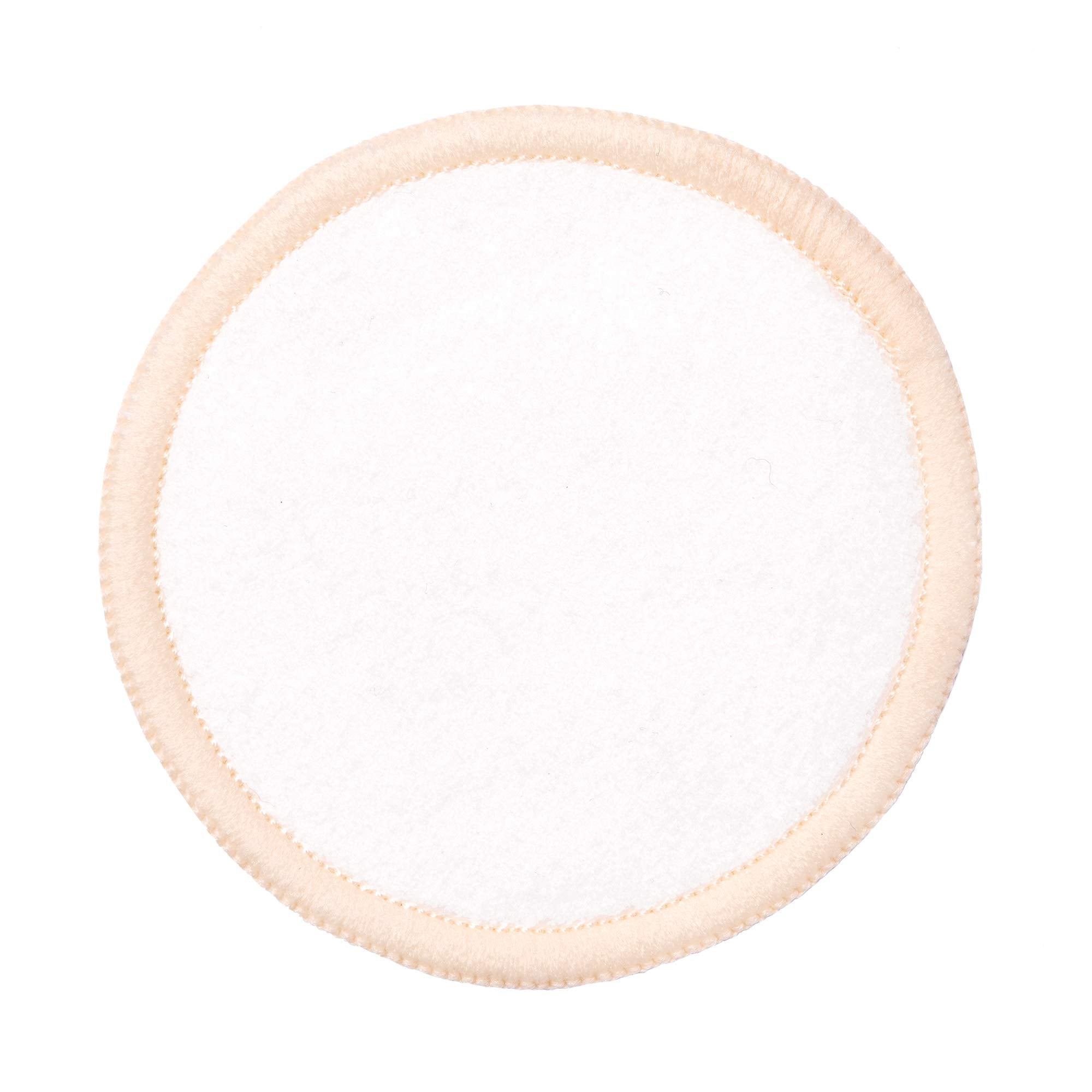 Paula's Choice bamboo-cotton rounds packaging highlights sustainable materials and reusable design for makeup removal.