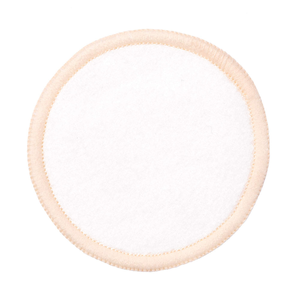 Paula's Choice bamboo-cotton rounds packaging highlights sustainable materials and reusable design for makeup removal.
