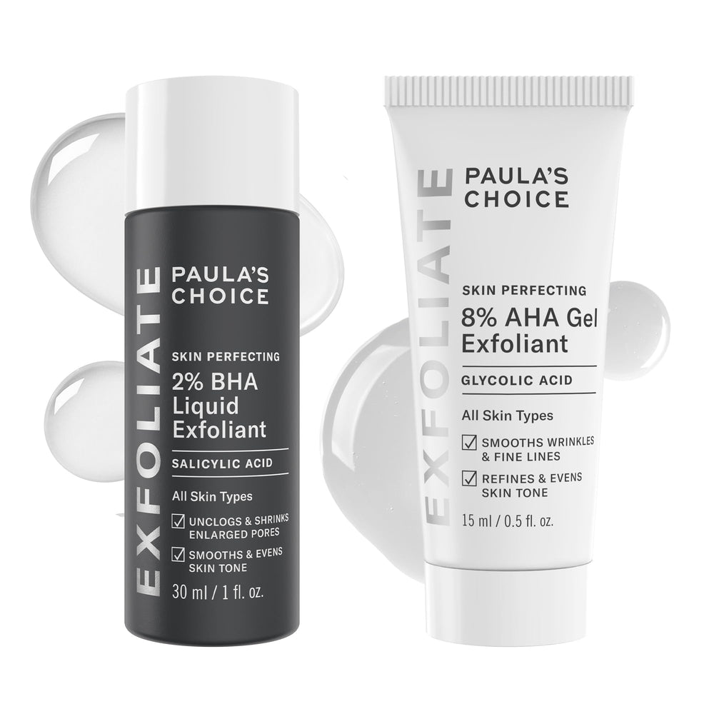 Paula's Choice BHA Liquid bottle closeup highlighting pore-refining exfoliation.