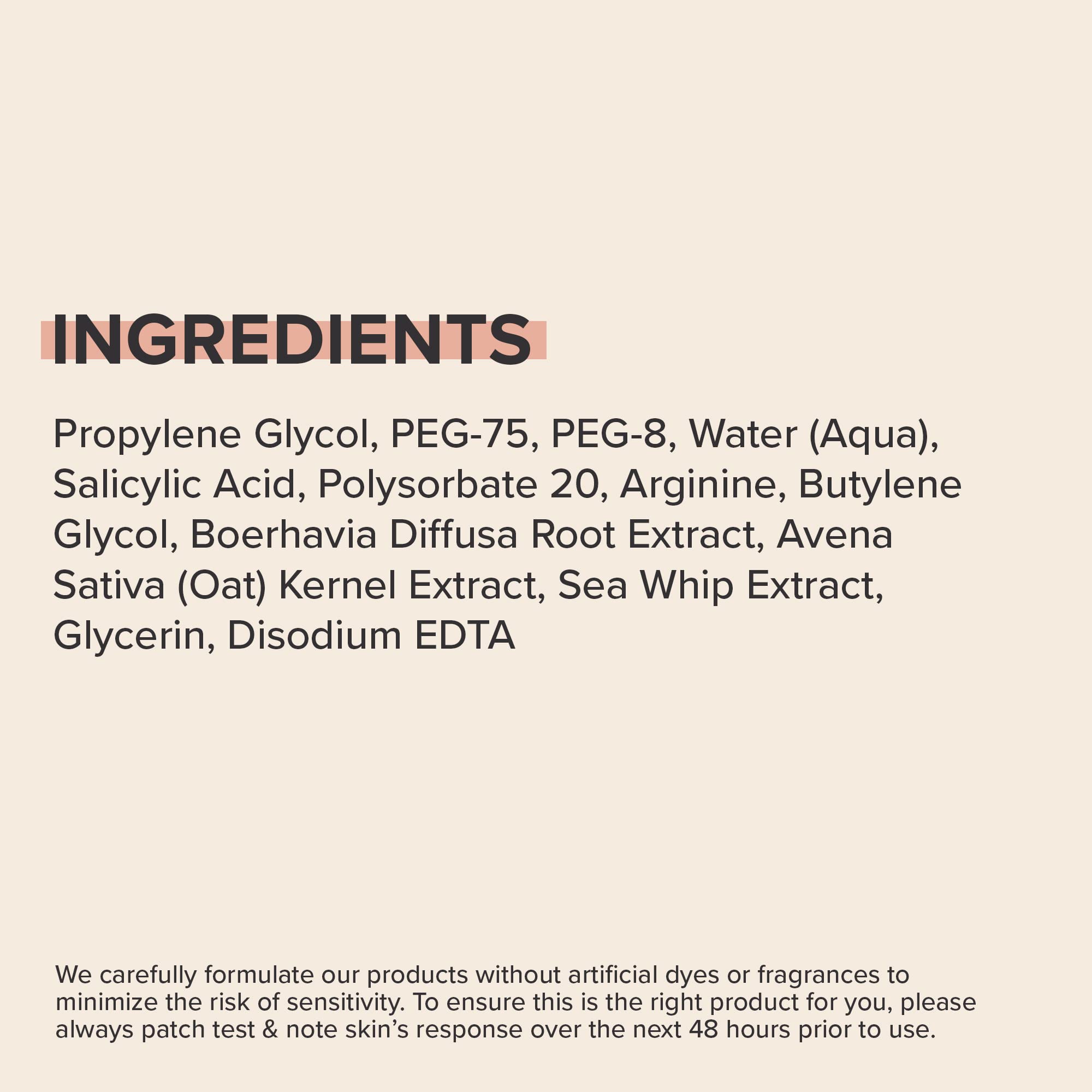 Overnight spot treatment use to address bumps and clogged pores