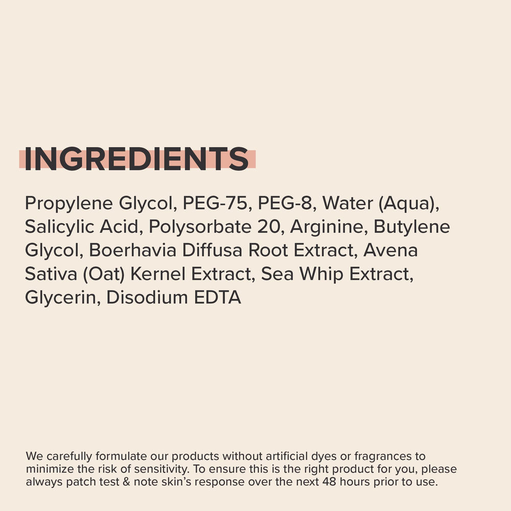 Overnight spot treatment use to address bumps and clogged pores