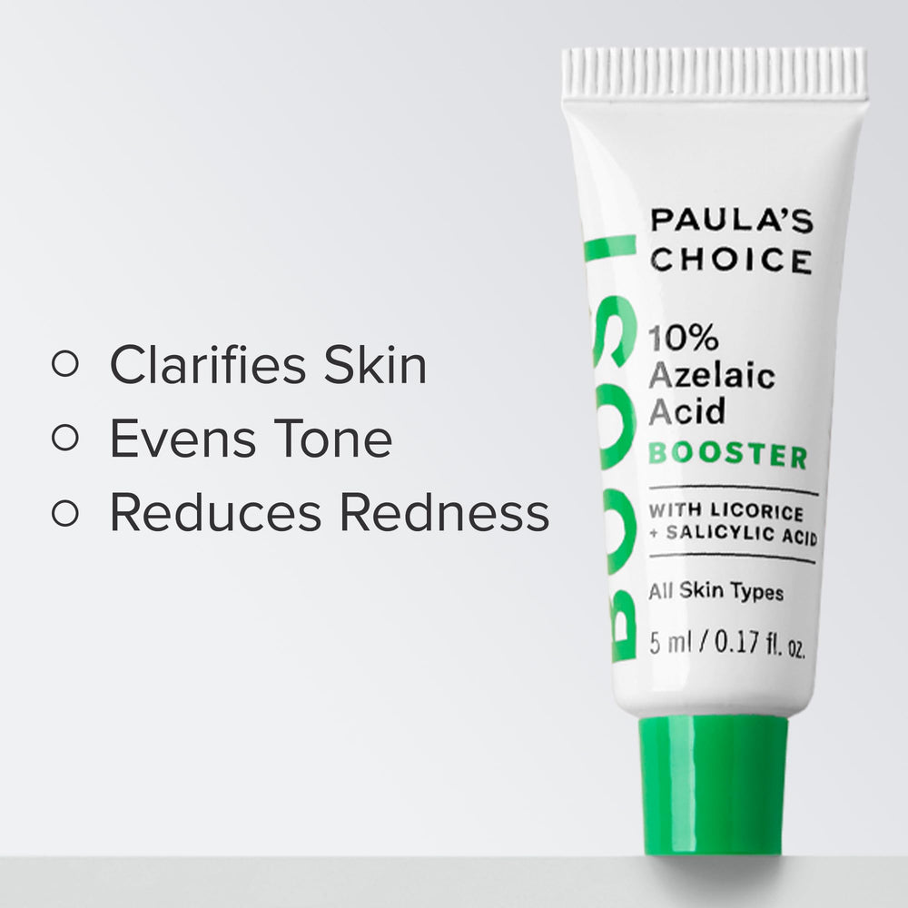 Close-up of Paula's Choice 10% Azelaic Booster texture, lightweight and oil-free.