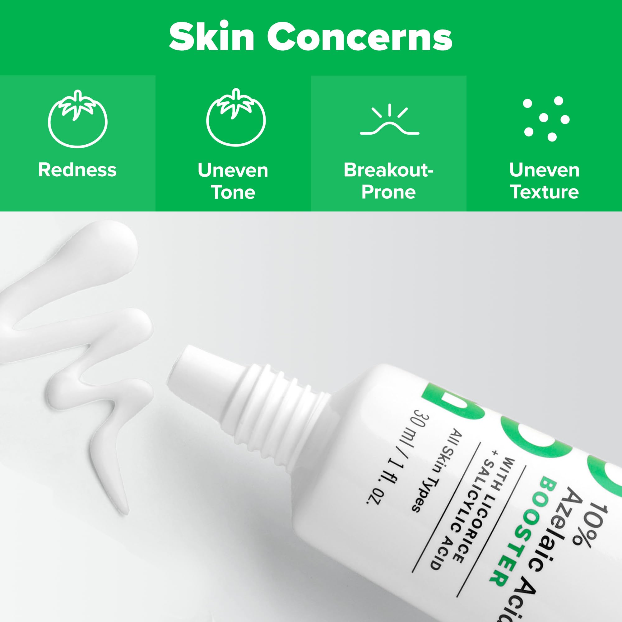 Paula's Choice Boost Azelaic Acid Booster on skin suggests even tone in real-life use.
