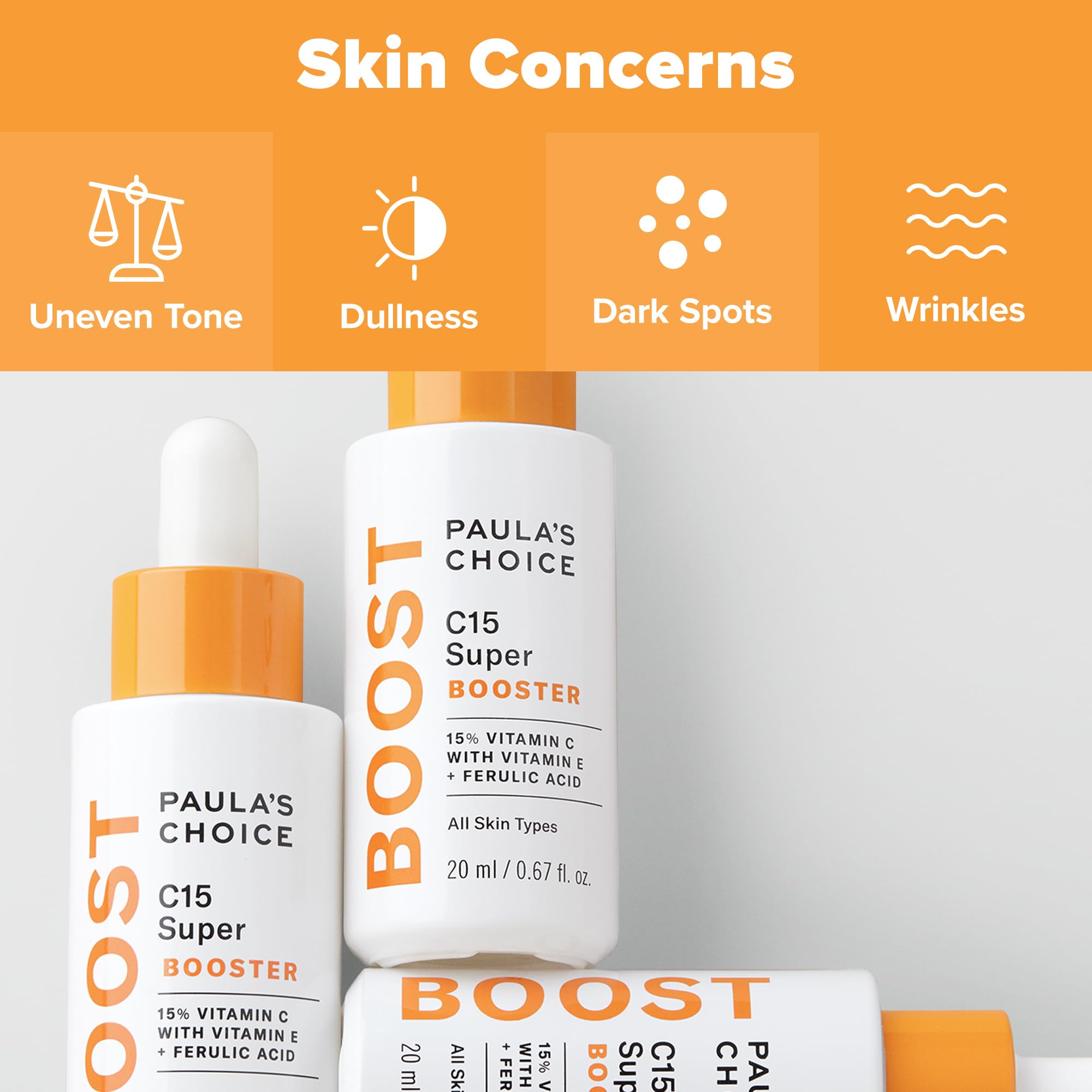 Paula's Choice BOOST C15 vitamin C 15 percent brightening potential