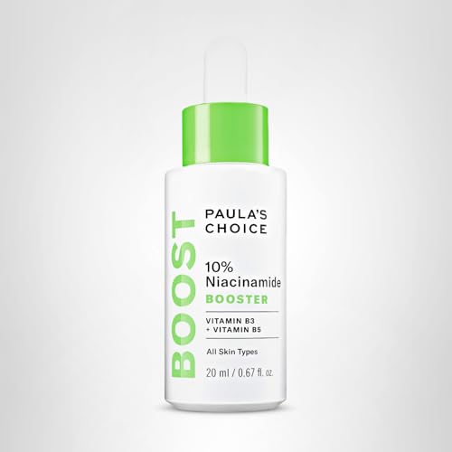 Paula's Choice BOOST niacinamide serum fragrance-free closeup for sensitive skin suitability.