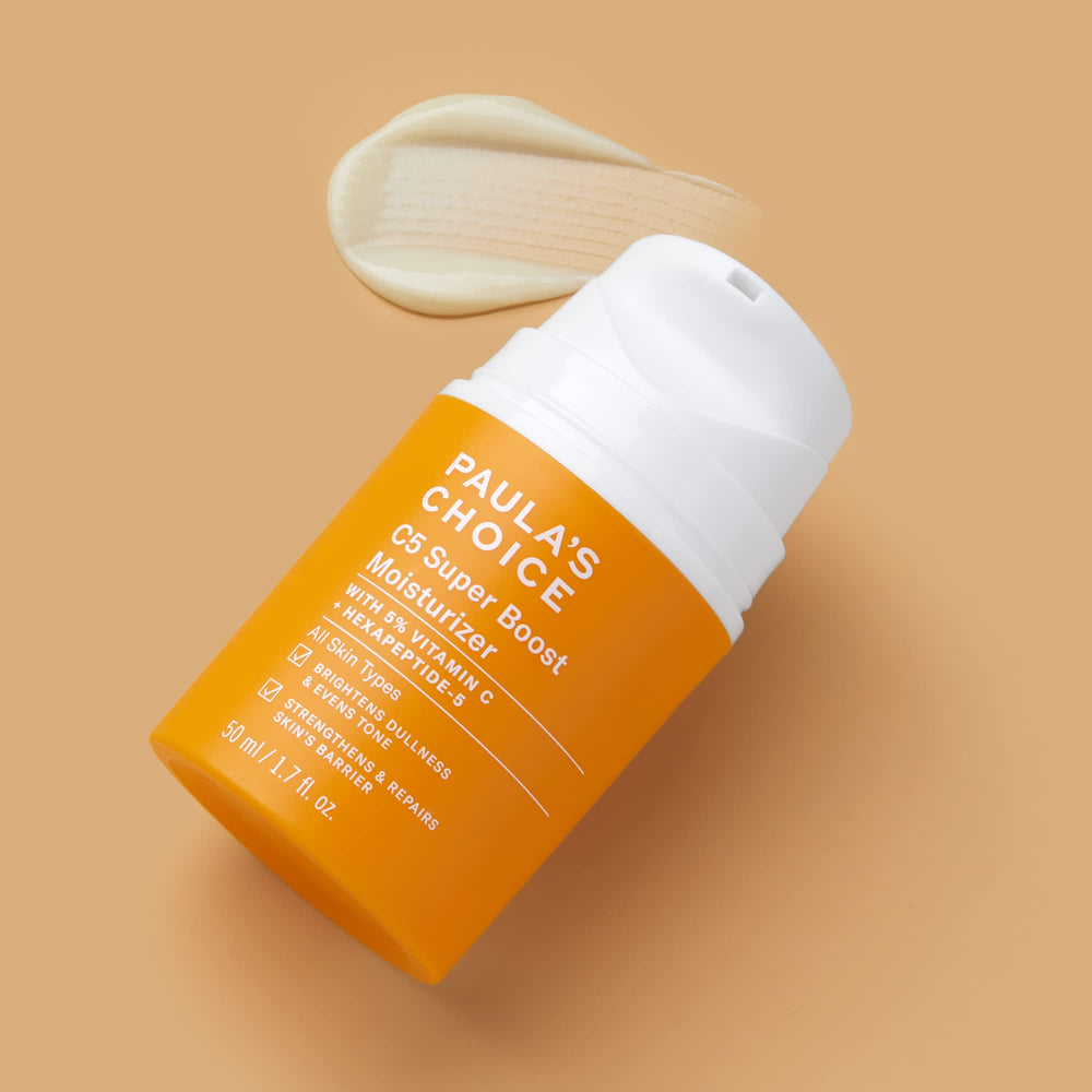 Paula's Choice C5 Super Boost daily-use scene shows easy morning skincare