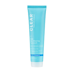 Paula's Choice CLEAR bottle demonstrates acne-fighting daily treatment for clear skin