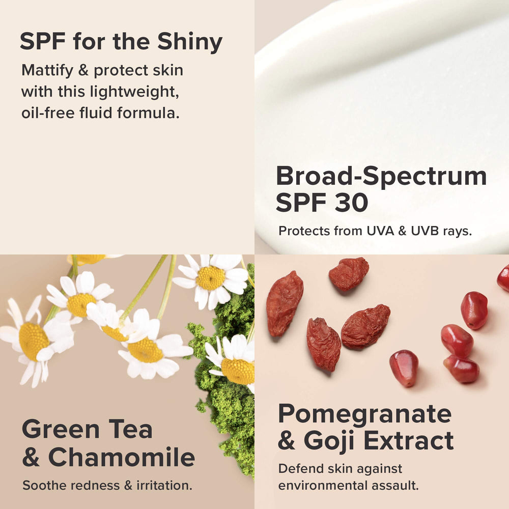 Paula's Choice CLEAR bottle with green tea chamomile antioxidants communicates soothing antioxidant protection.
