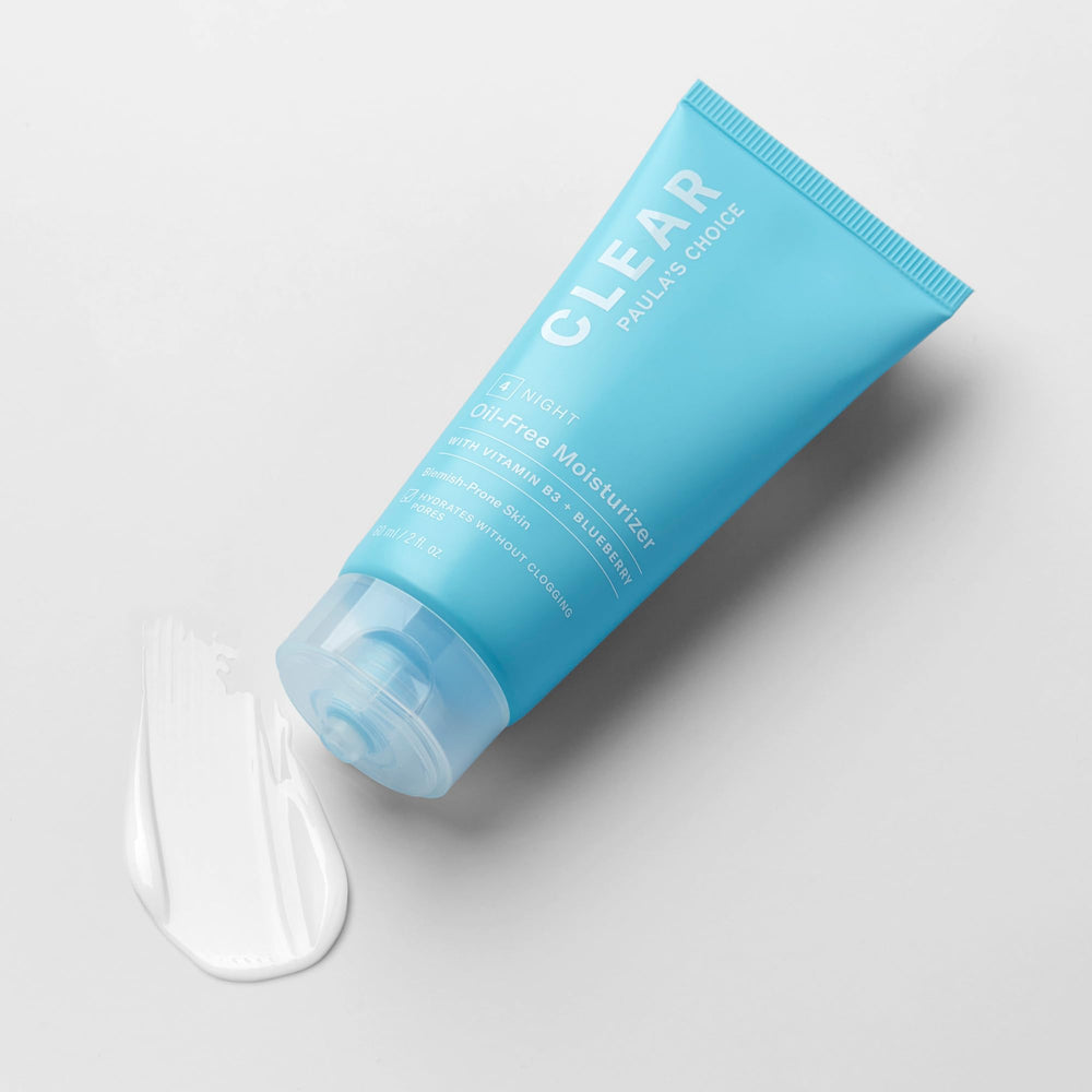 Paula's Choice CLEAR fragrance-free label emphasizes sensitivity-friendly skincare for daily routines.