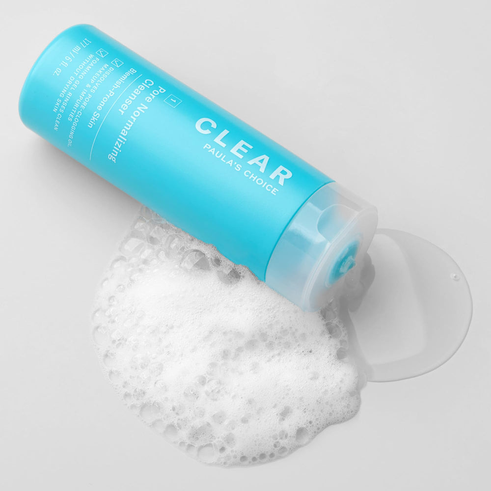 Paula's Choice CLEAR Pore Cleanser routine image pairs with toners and serums