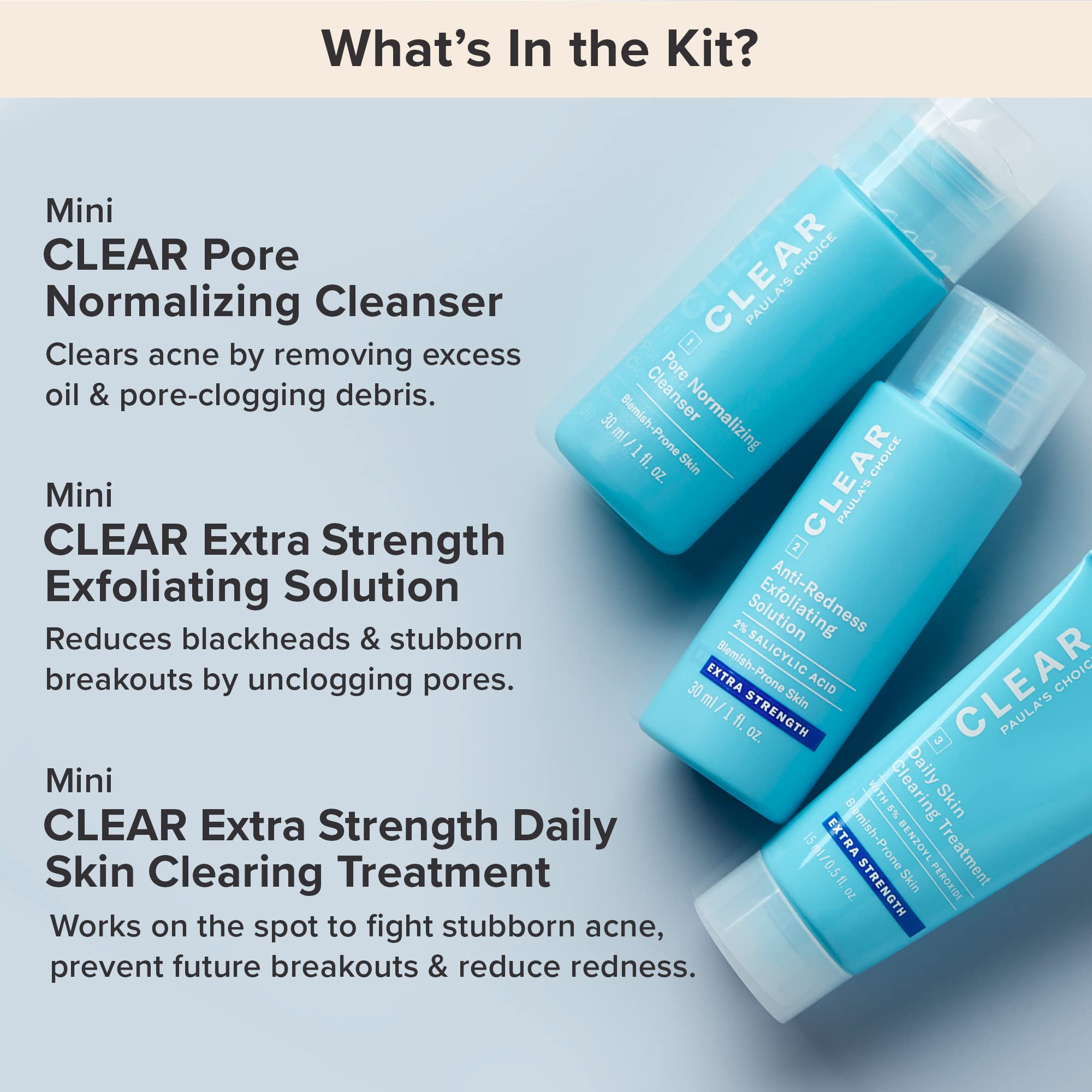 Paula's Choice Daily Skin Clearing Treatment bottle targets breakouts with calming results.