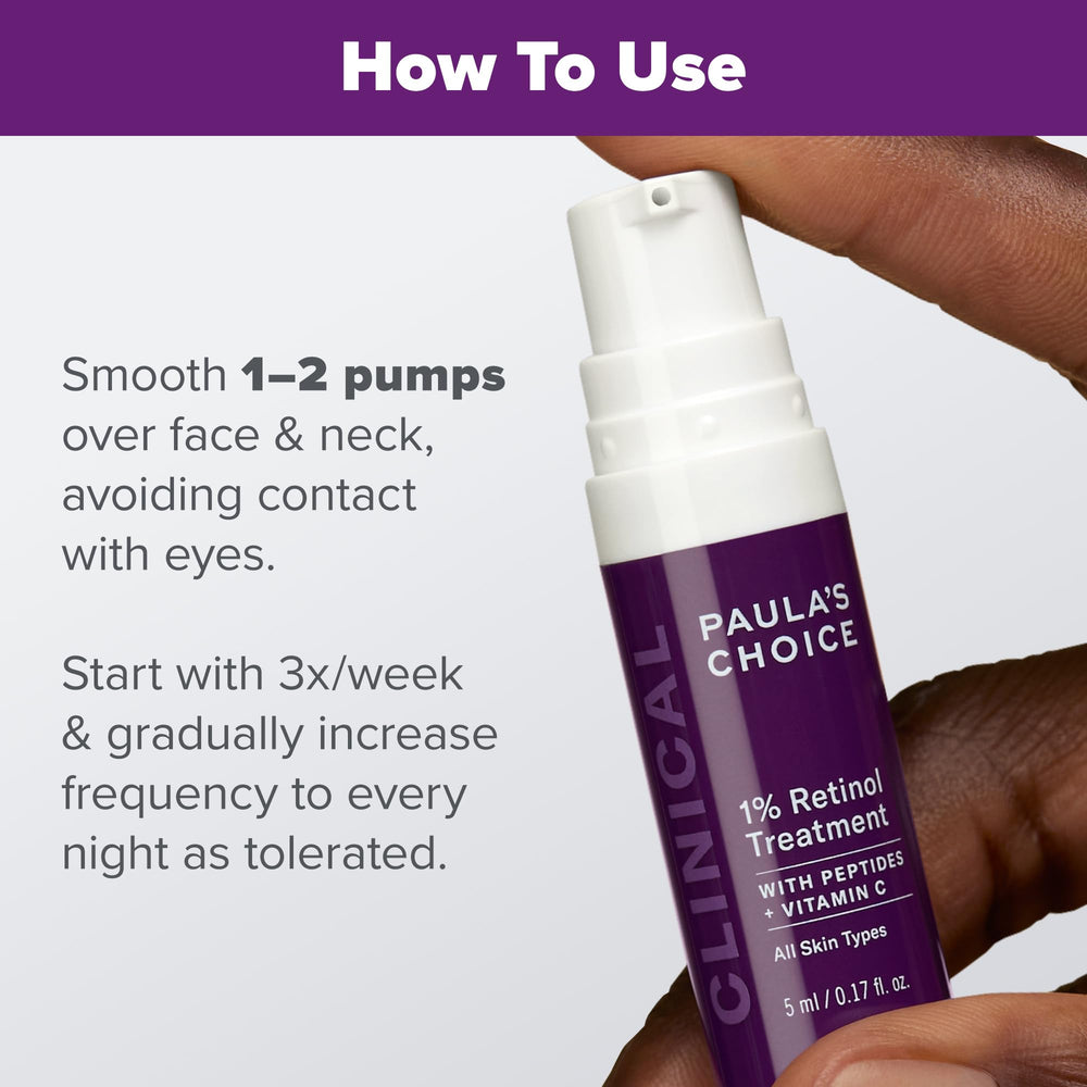 Paula's Choice Clinical 1% Retinol with Vitamin C emphasizes brightening benefits