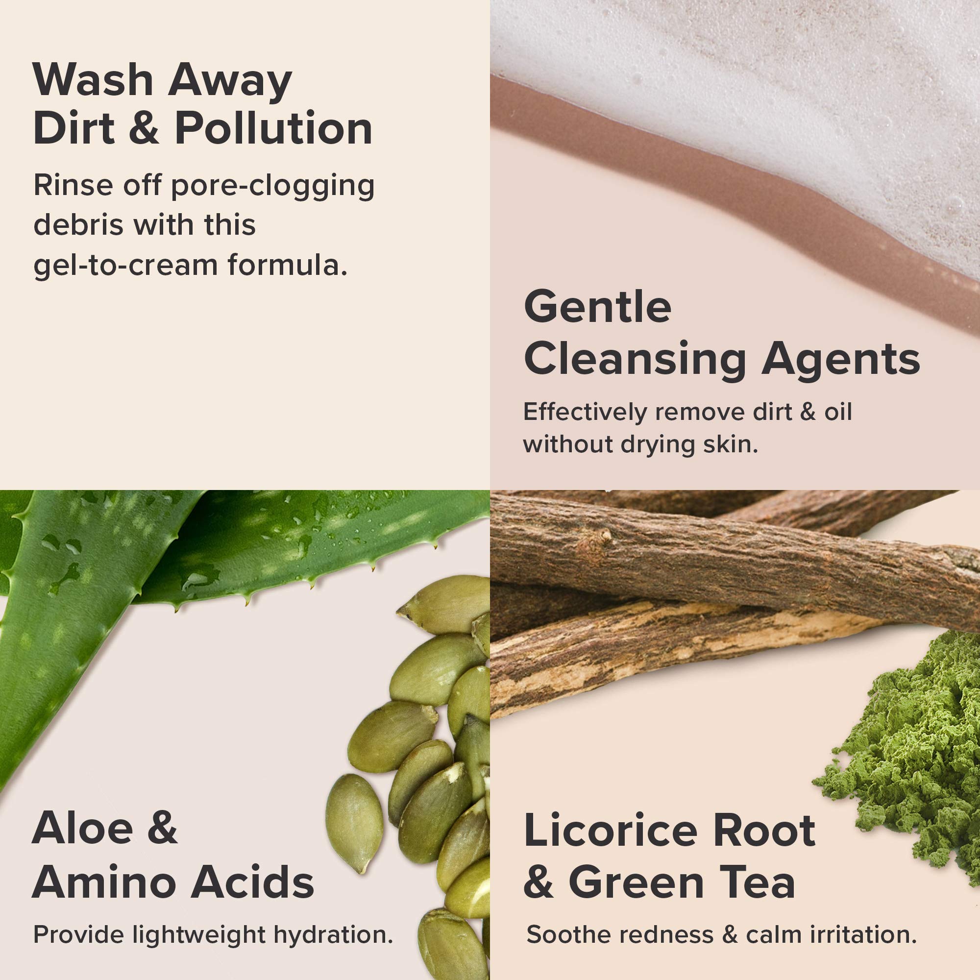 Paula's Choice DEFENSE ingredients include green tea, licorice, aloe, and soy for antioxidant support.
