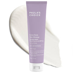 Paula's Choice Extra Care oil-free sunscreen bottle with a matte finish for daily wear