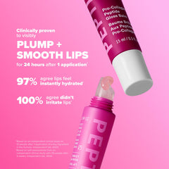 Glossy lip balm applied for a non-sticky, comfortable shine on lips.