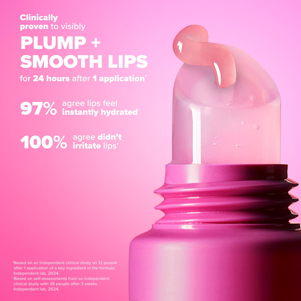Lip swatch of Paula's Choice Pro-Collagen Peptide Gloss Lip Balm sheer color
