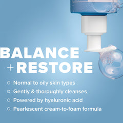 Paula's Choice RESIST cleanser foam close-up highlights creamy lather for a gentle daily cleanse.