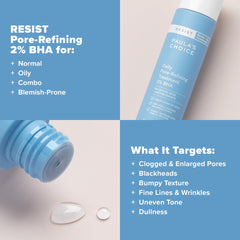 Paula's Choice RESIST daily pore refining routine step positions the product within a clear skincare regimen.