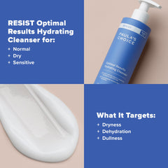 Paula's Choice RESIST hydrating cleanser routine steps for twice-daily use