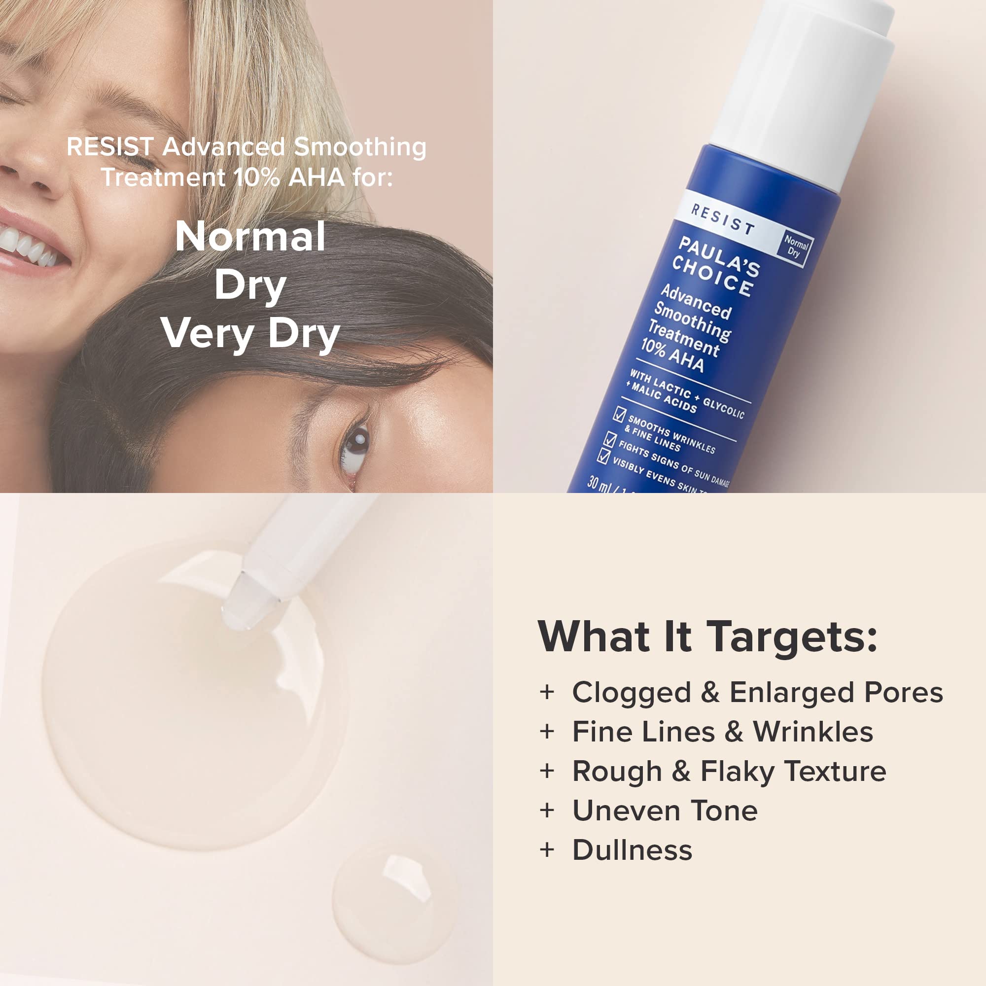 Applying Paula's Choice RESIST Exfoliator in evening skincare routine.