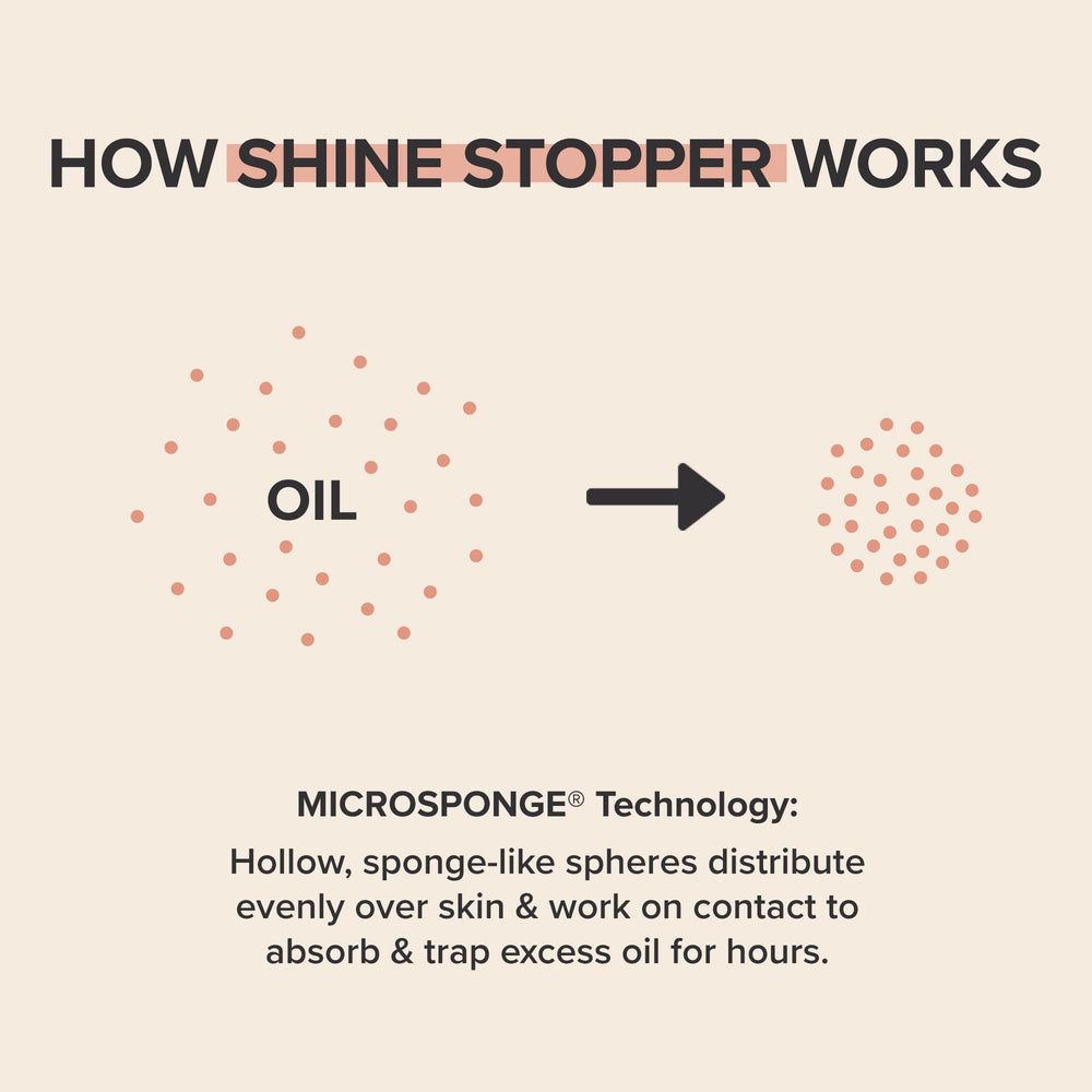 Paula's Choice Shine Stopper packaging close-up highlights clean, fragrance-free formula.