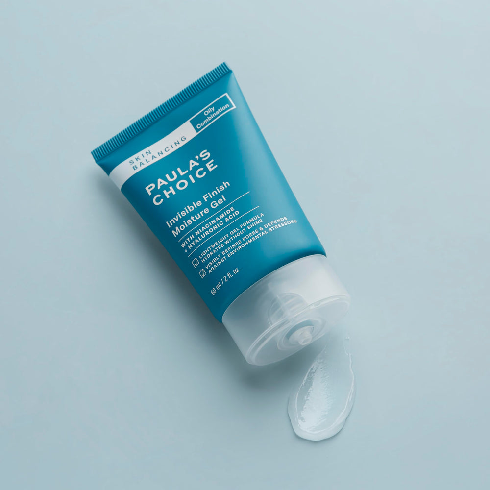 Texture-swirl image for Paula's Choice gel highlights lightweight, non-greasy hydration.