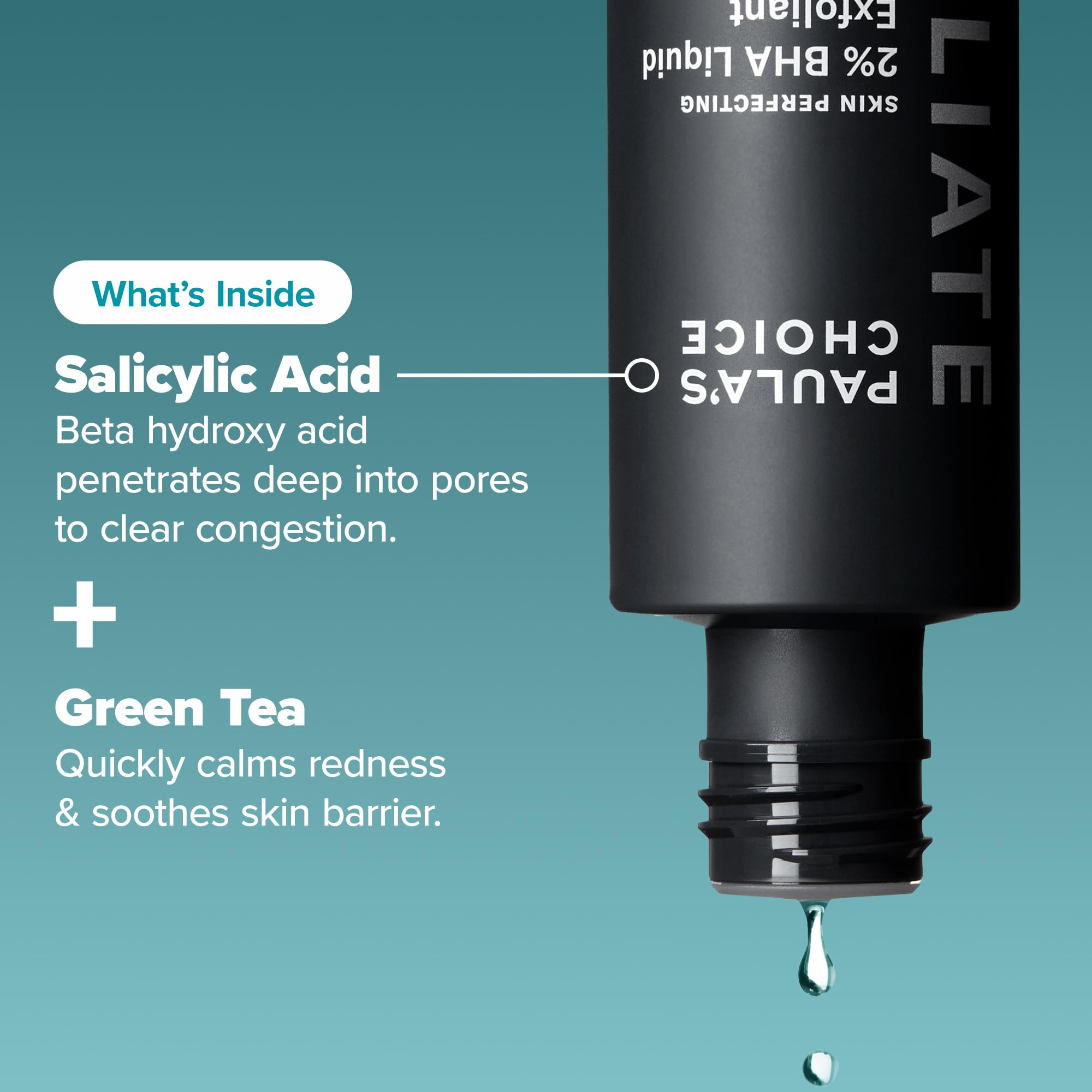 Paula's Choice 2% BHA travel-size bottle shown for on-the-go care.