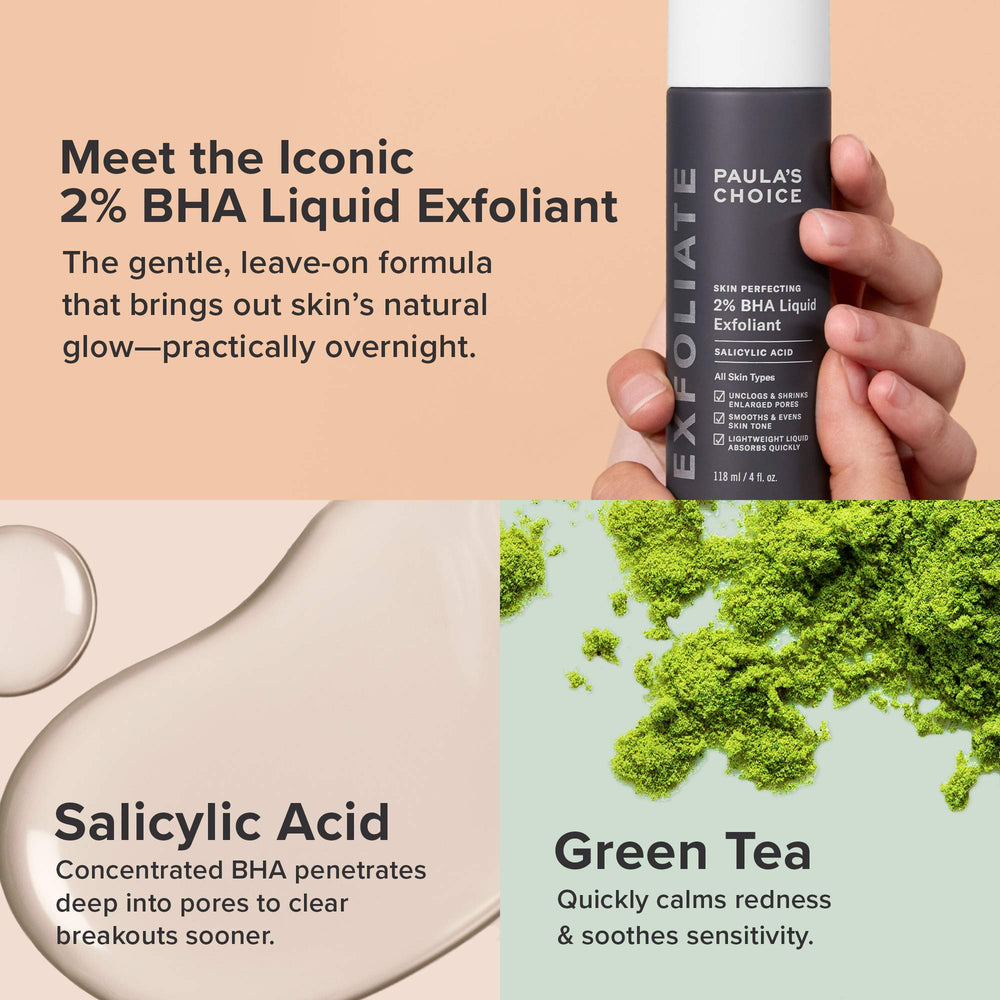 Paula's Choice Skin Perfecting duo packaging closeup highlights fragrance-free formula