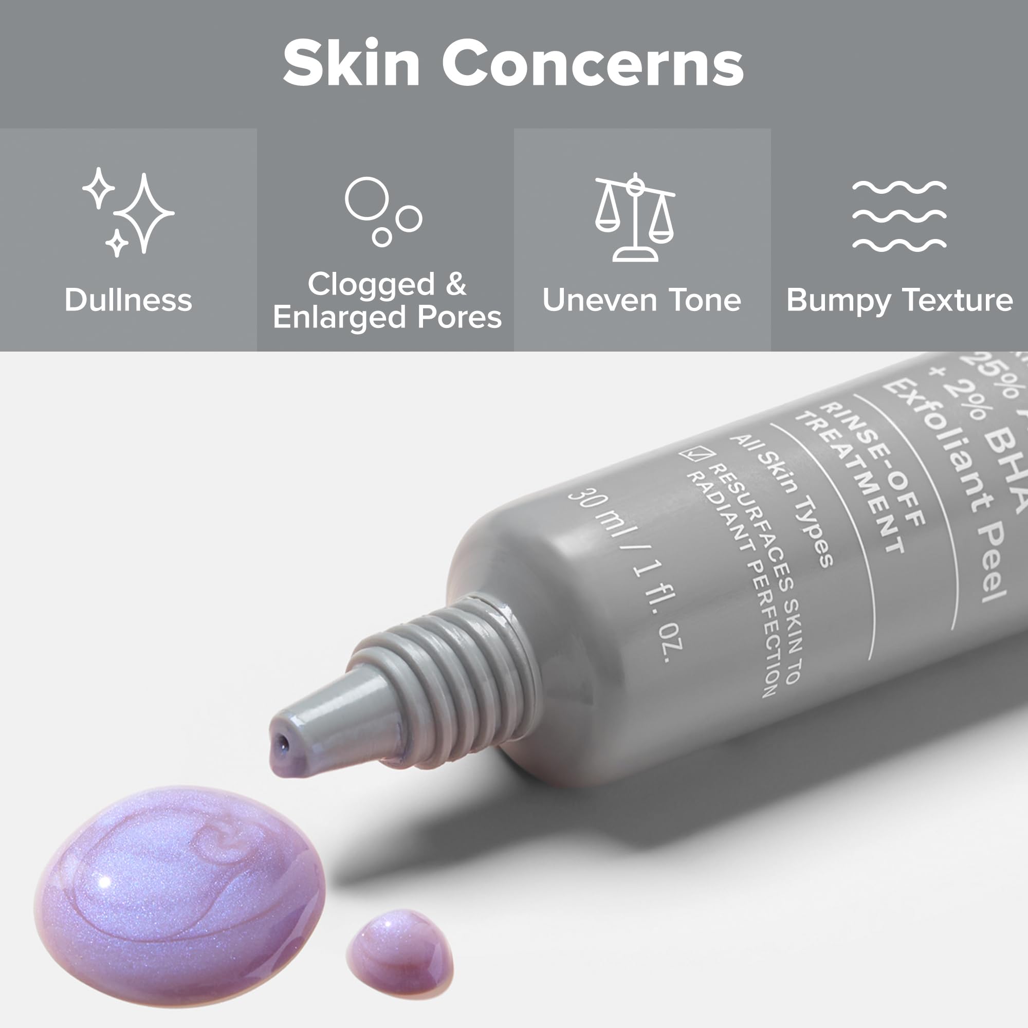 Paula's Choice Skin Perfecting Peel texture closeup—smooth surface potential.