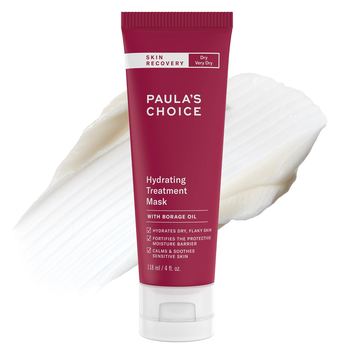 Paula's Choice Skin Recovery Hydrating Mask jar for overnight hydration.