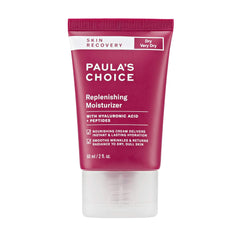 Paula's Choice Skin Recovery jar close-up showing fragrance-free hydration for dry skin.