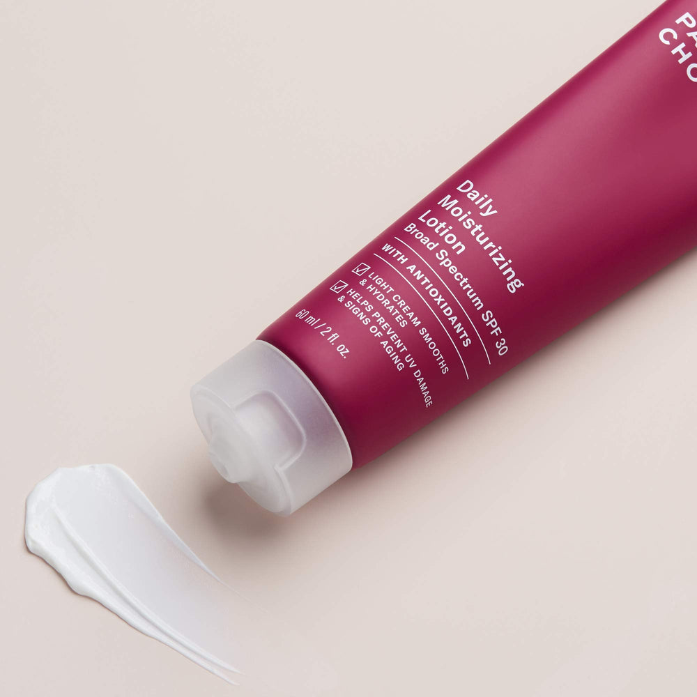 Paula's Choice Skin Recovery lotion in use during a morning skincare routine with cleanser.
