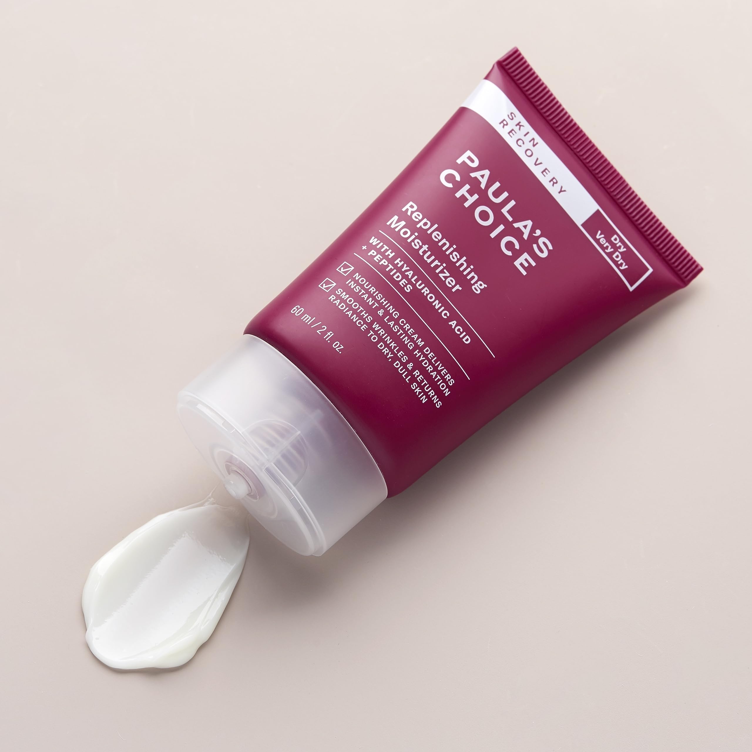 Paula's Choice Skin Recovery packaging front highlights clean, fragrance-free formula.