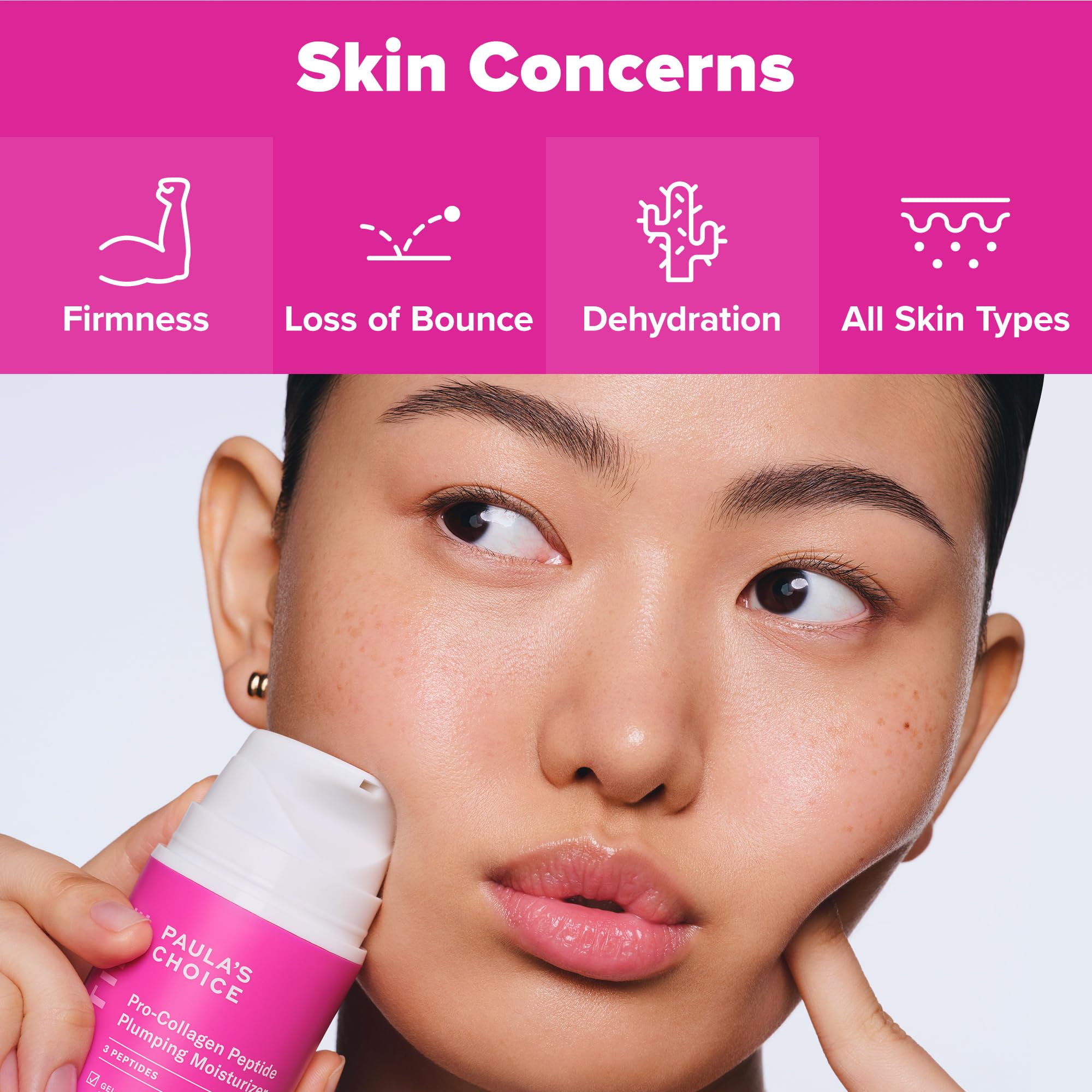 Skin-type icons indicating suitability for multiple skin types with Paula's Choice