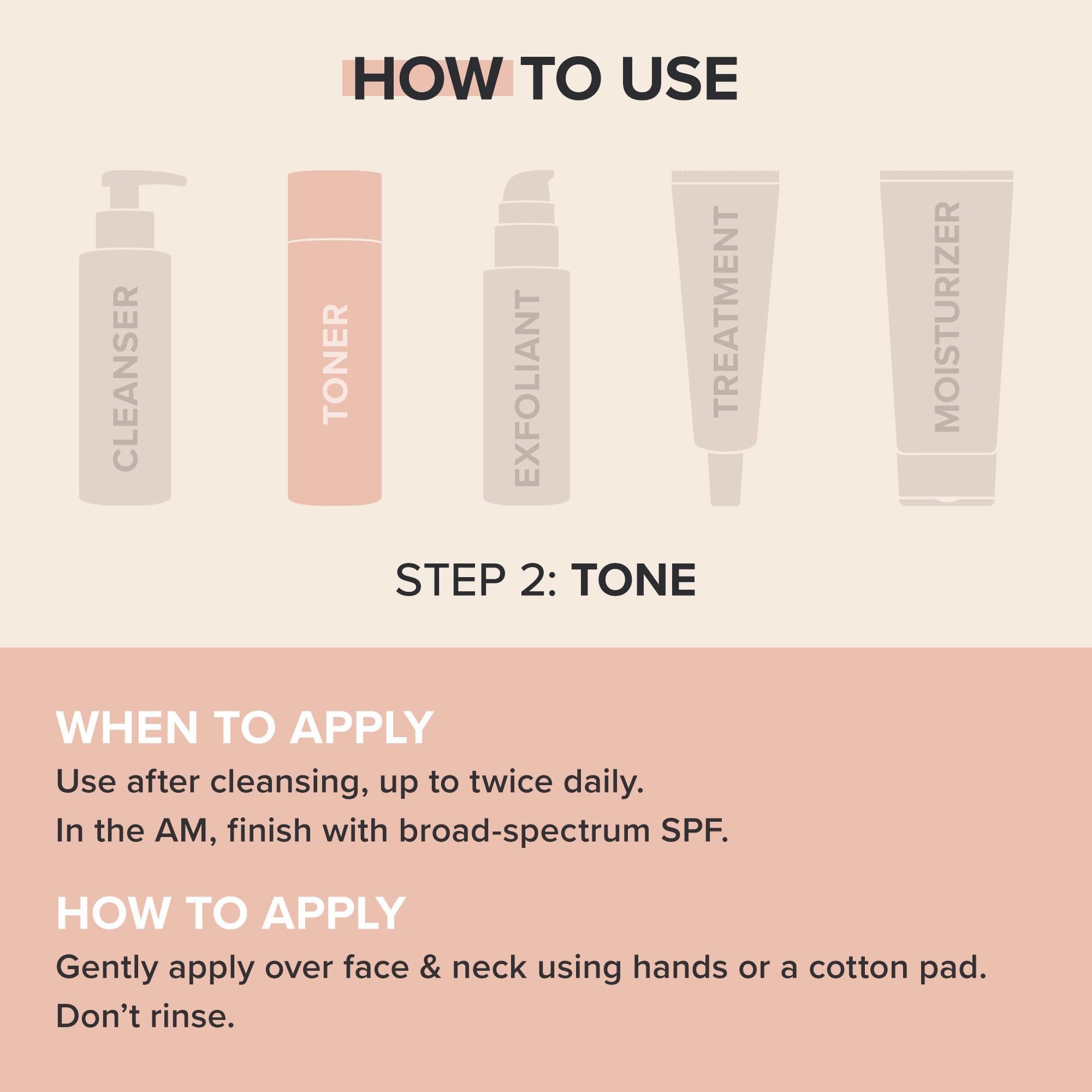 Paula's Choice Toner applied on the face for a gentle, refreshing routine