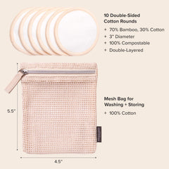 Paula's Choice washable laundry bag keeps the pads organized and ready for laundry.
