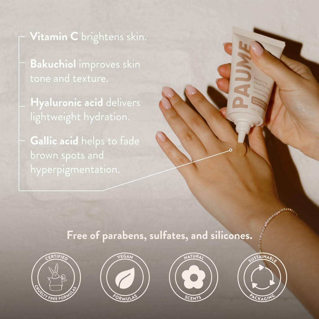 PAUME hands applying cream to nails and cuticles for nourishment.
