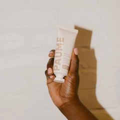 PAUME probiotic hand balm ingredients closeup highlights plant-based emollients.