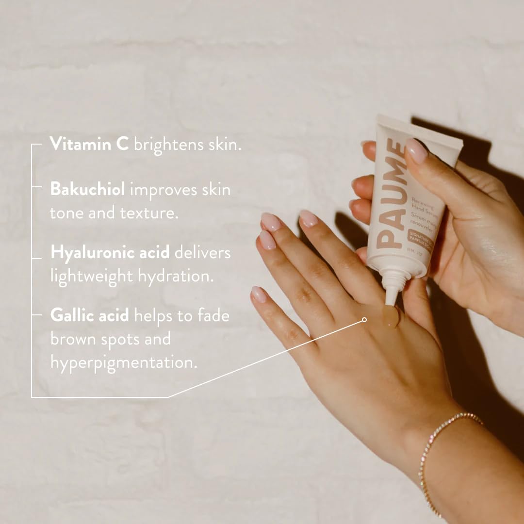 PAUME Renewing Hand Serum Hyaluronic Acid delivers deep hydration and resilience.