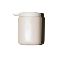 PAUME Signature Pump front view: sleek empty dispenser ready for refill in your kitchen