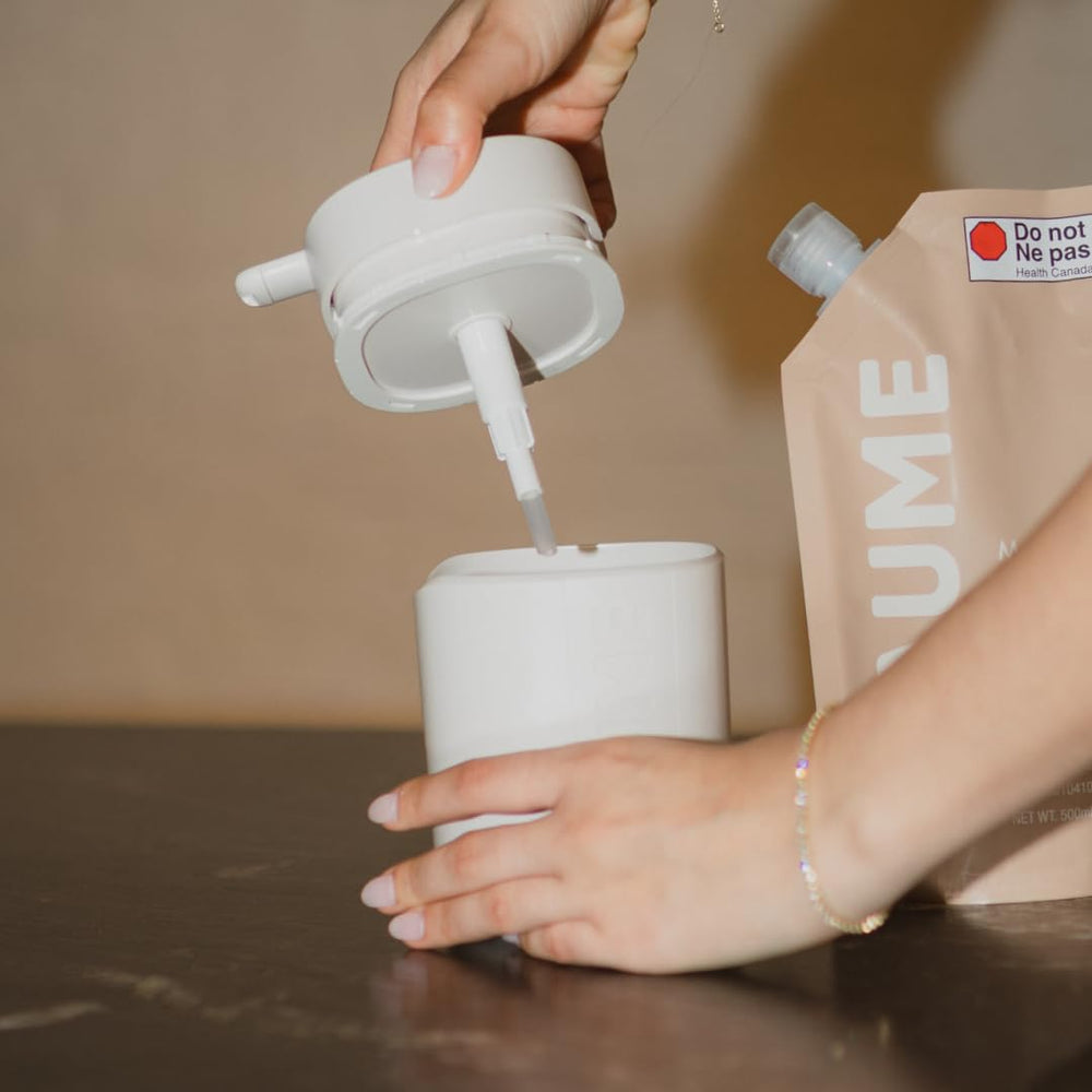 PAUME Signature Pump nursery spot keeps hand hygiene accessible during diaper changes