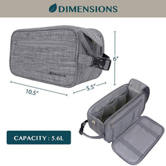 PAVILIA toiletry bag showing side pockets for compact travel organization and quick access