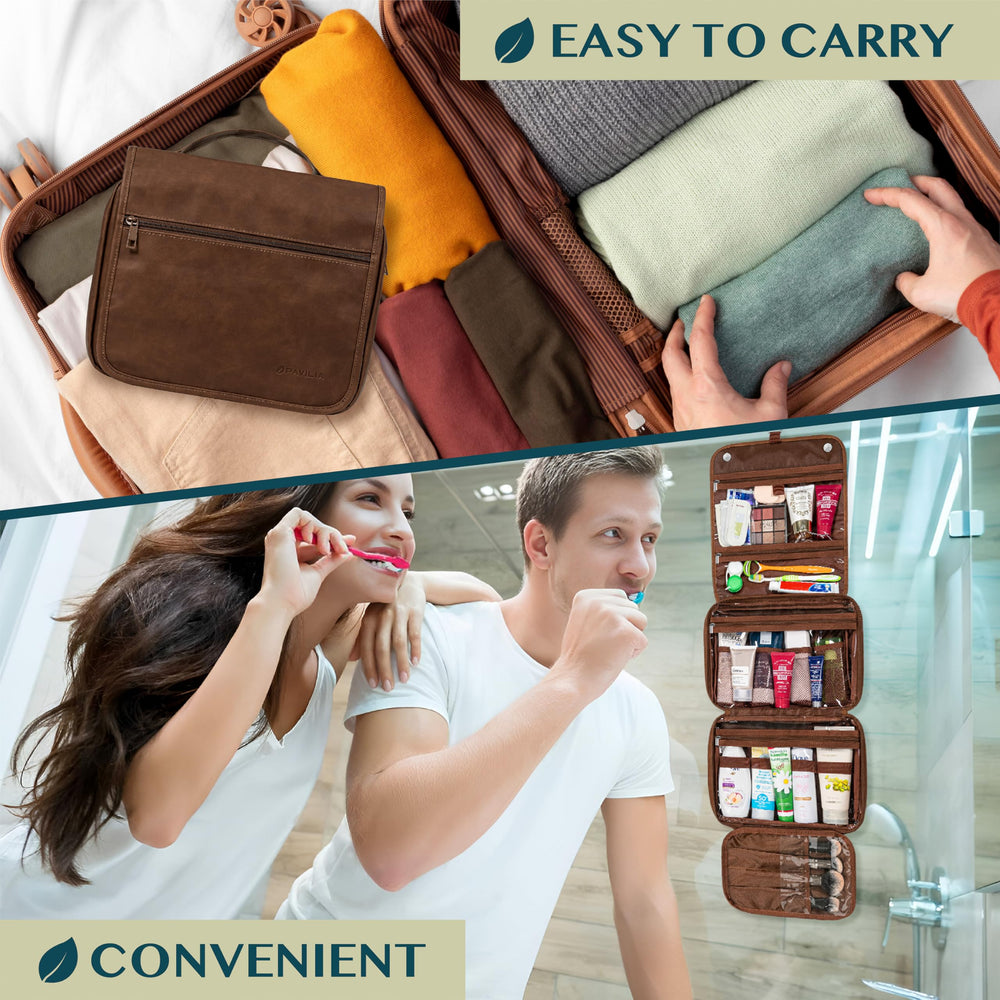 PAVILIA waterproof compartment keeps wet items separate during trips