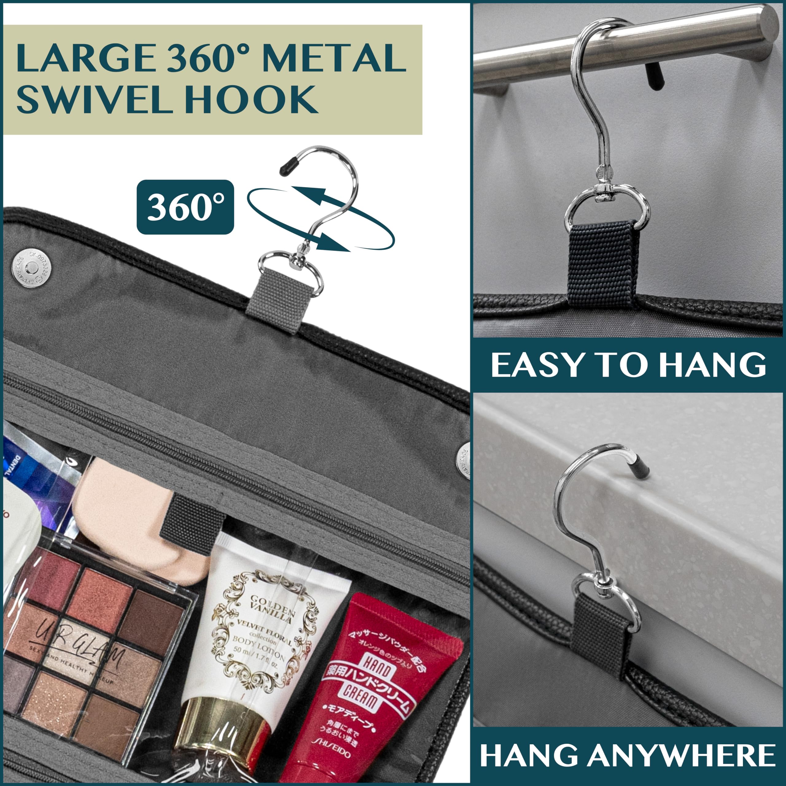 PAVILIA waterproof compartment keeps wet items separate and contained.