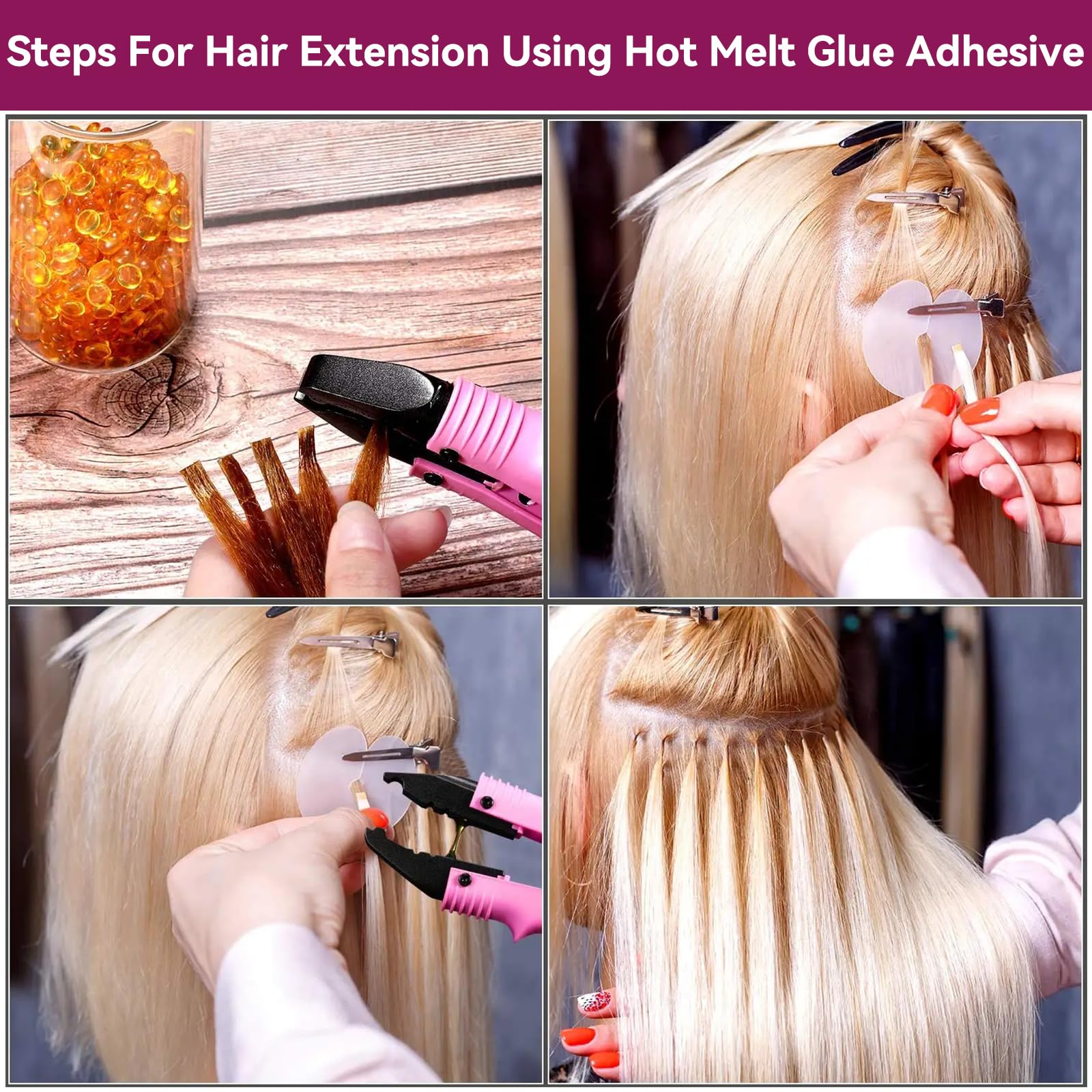 PAWACA hair extensions iron ready for professional salon workflow