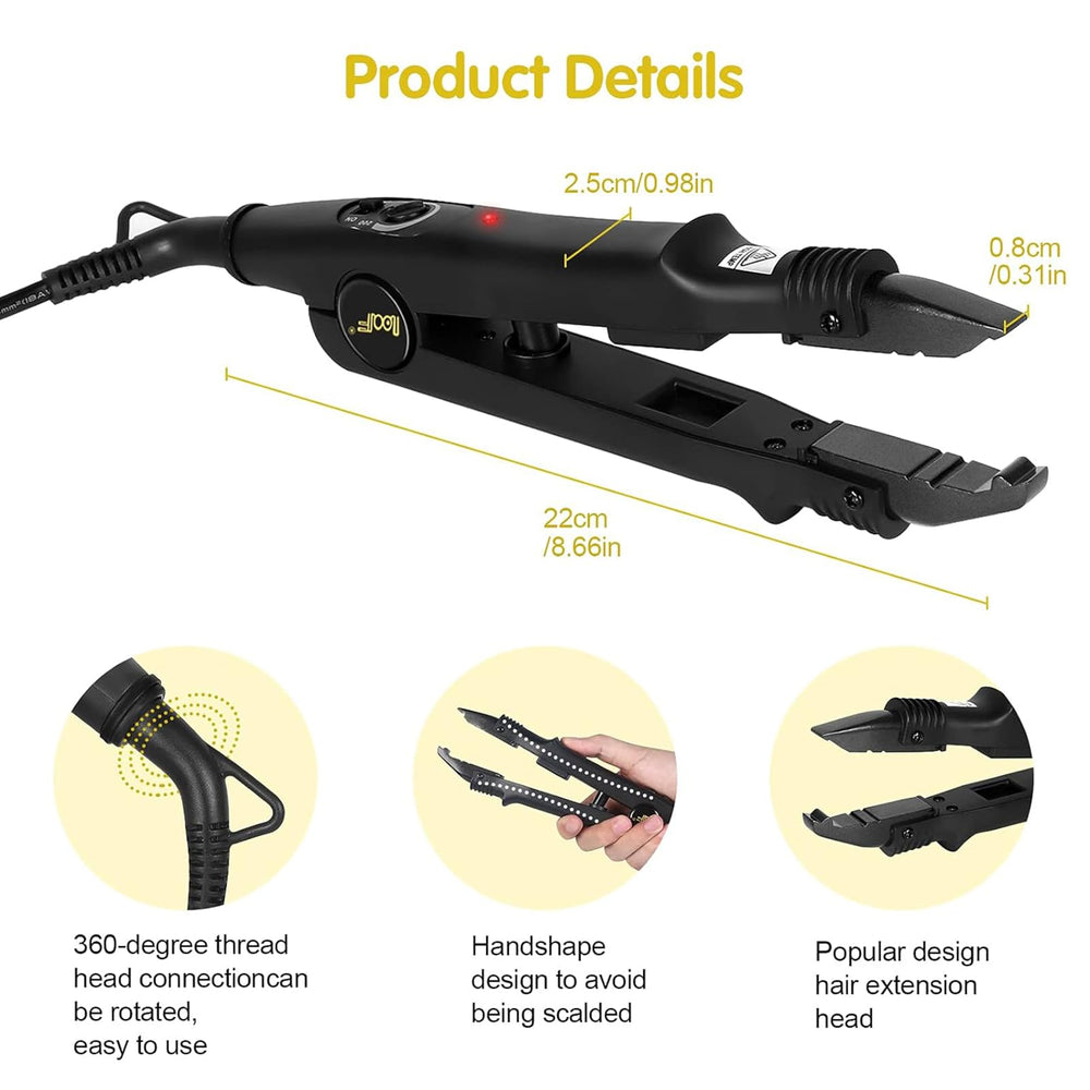 PAWACA heat iron in a salon workstation demonstrates professional workflow