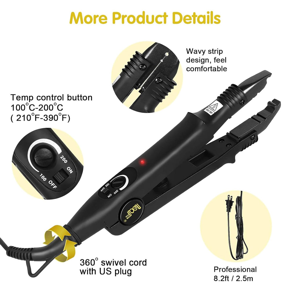 PAWACA heat iron ready for in-salon use enhances bonding efficiency